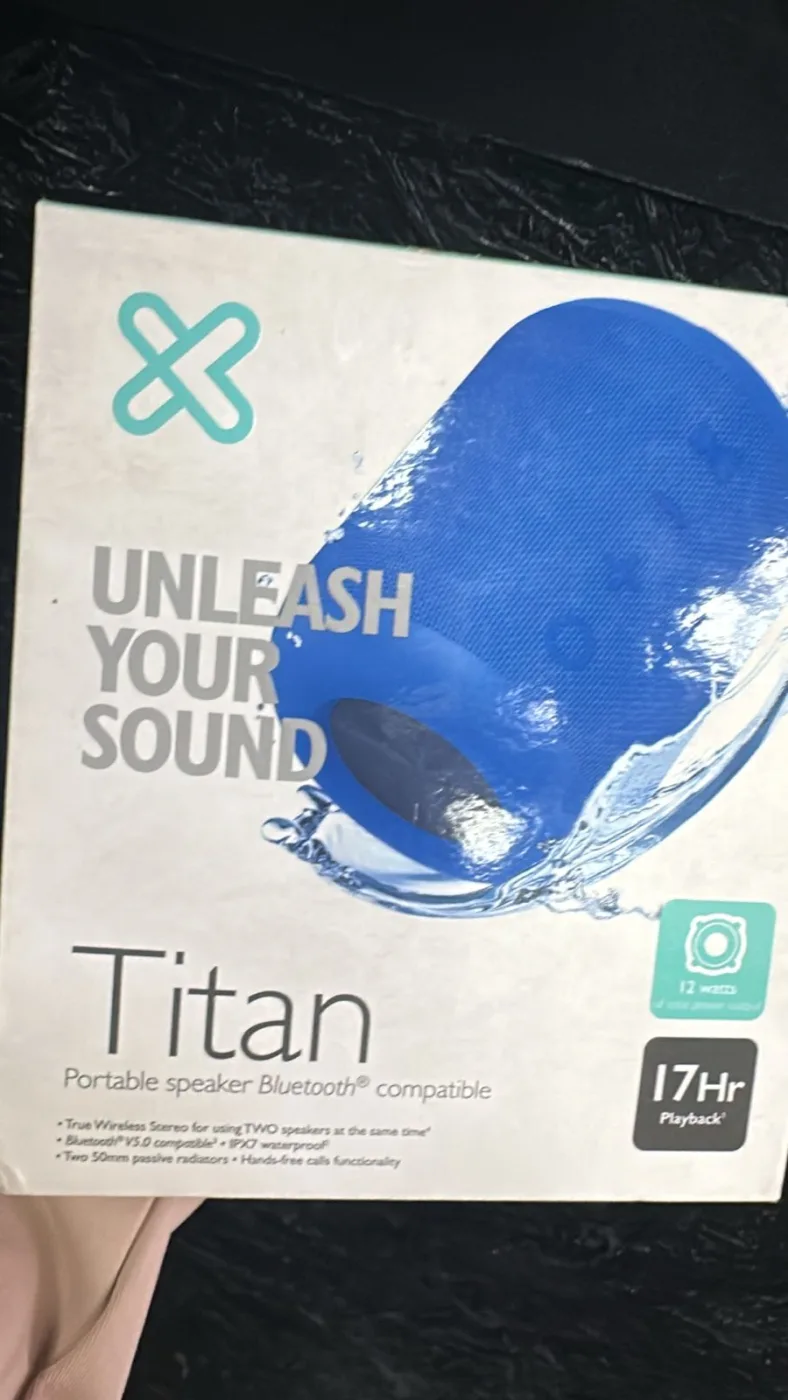 Parlante Titan Klipxtreme — AZUL — Producto