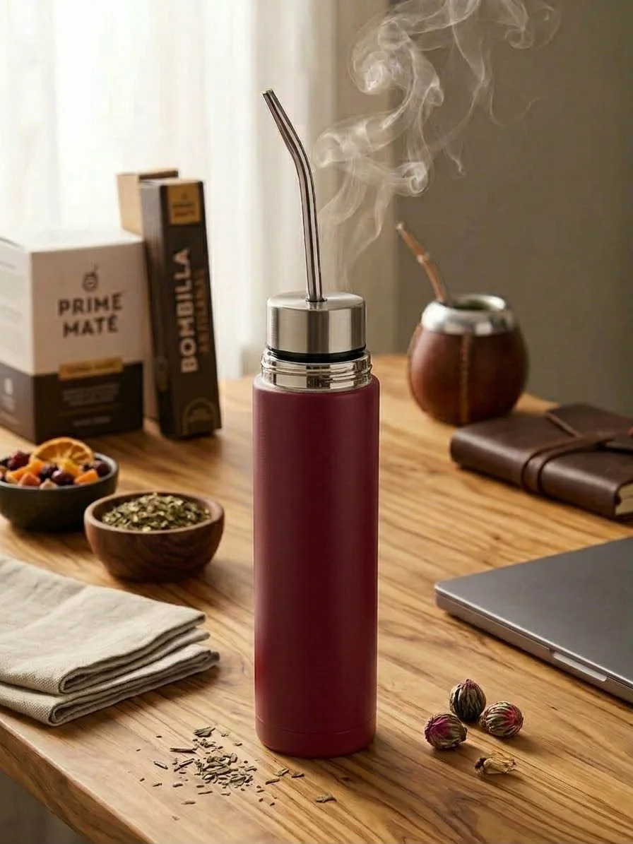 Termos Tml-02 Termo 750ML Acero Con Pico Cebad — BORDO — Producto