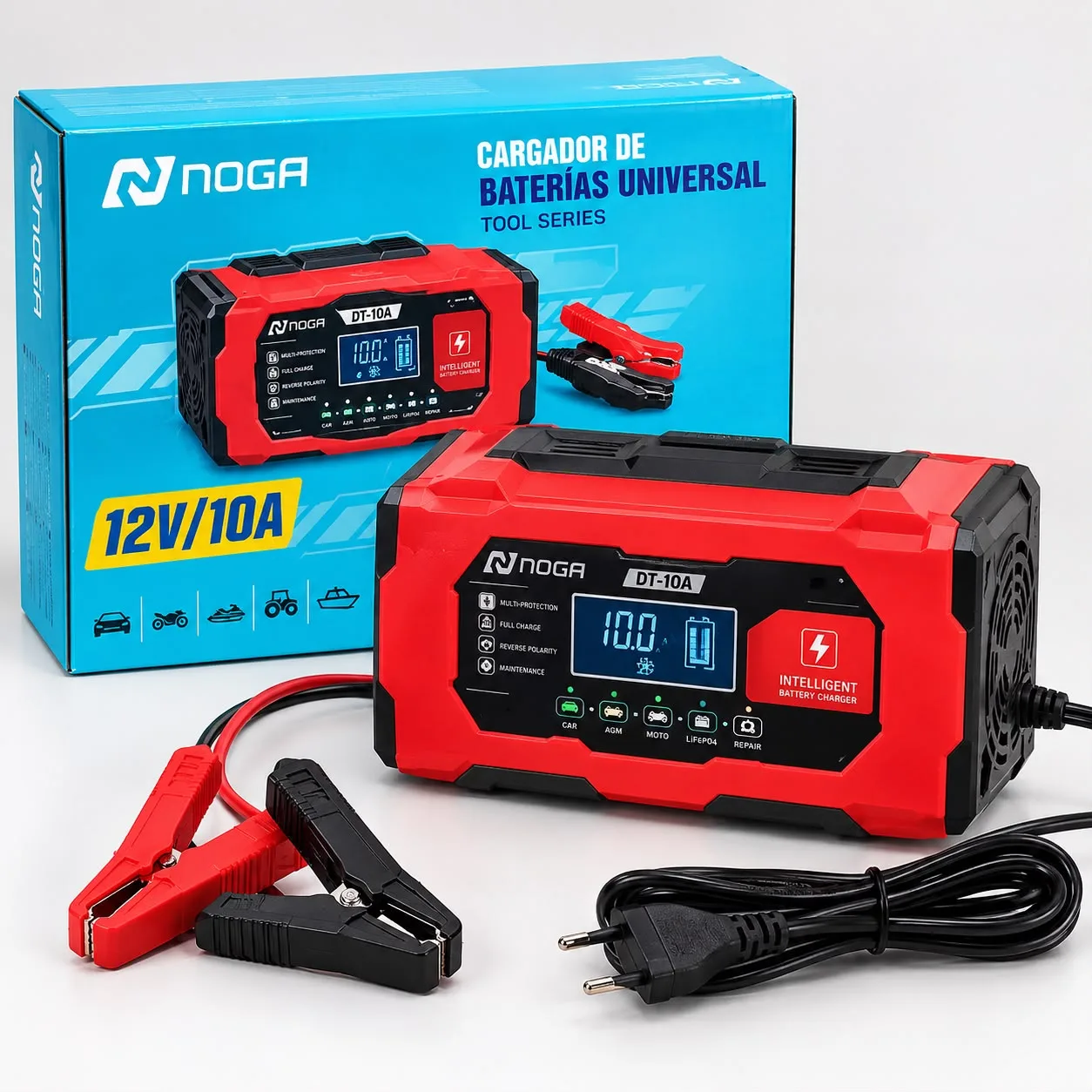 Herramientas Y Equipamiento Dt-10A Cargador De Bateria Auto/Motorola 12 Noga — Producto