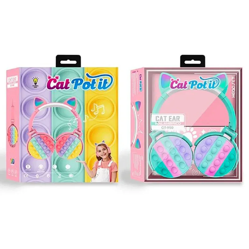 Auricular Bt Vincha Popit-Gatito