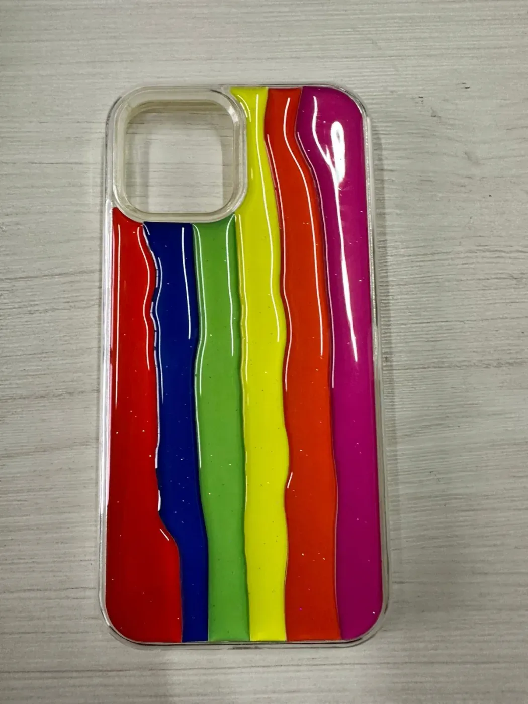 TPU Clear Glow iPhone 12 — NEGRA — Producto