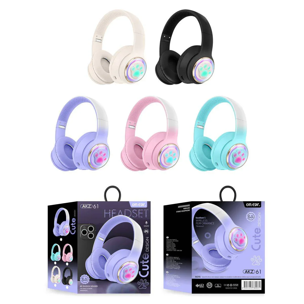 Auricular Bt Vincha Akz 61