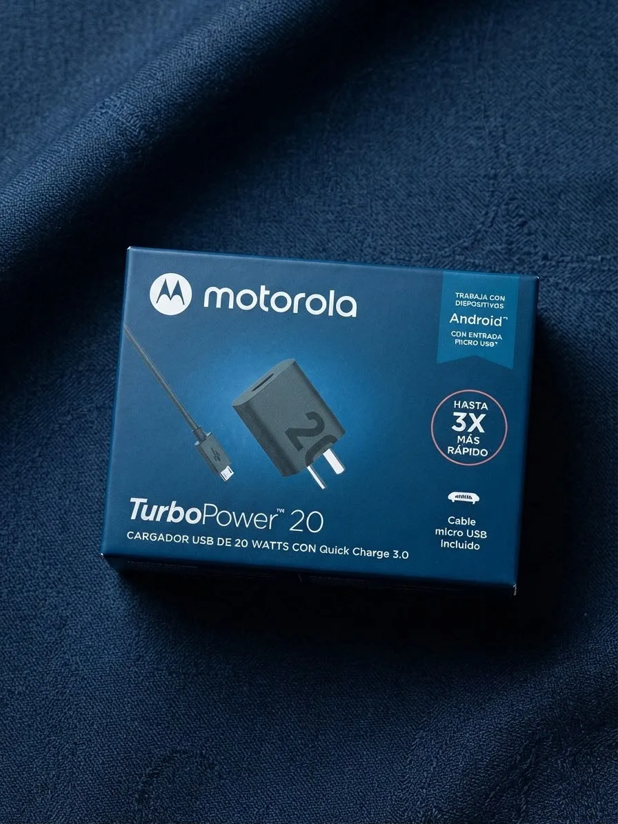 Cargador Micro Motorola Orig Carg Turbopower 20W Usb-C + Cable Micro ( SJMC206-M )