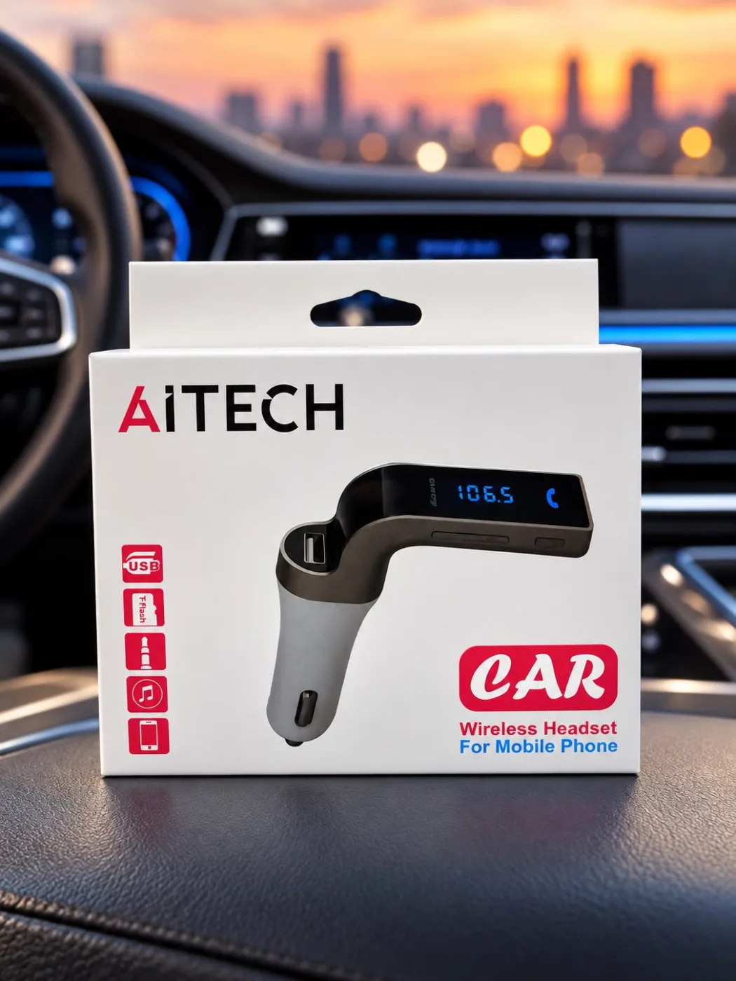 Productos Para Auto Receptor Car Bt Aitech