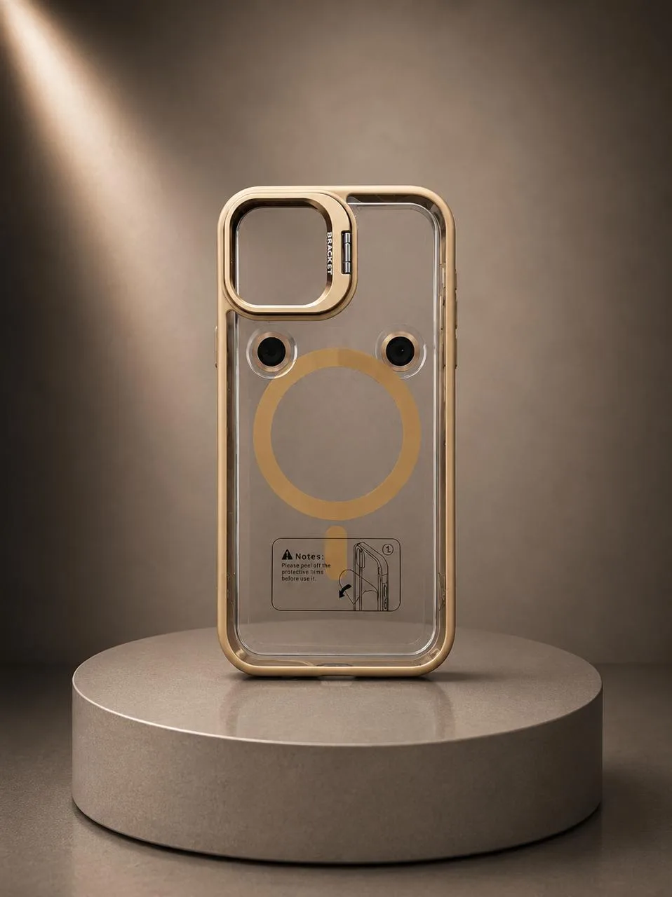 TPU Metal Stand iPhone 12 PRO MAX — Marron — Producto
